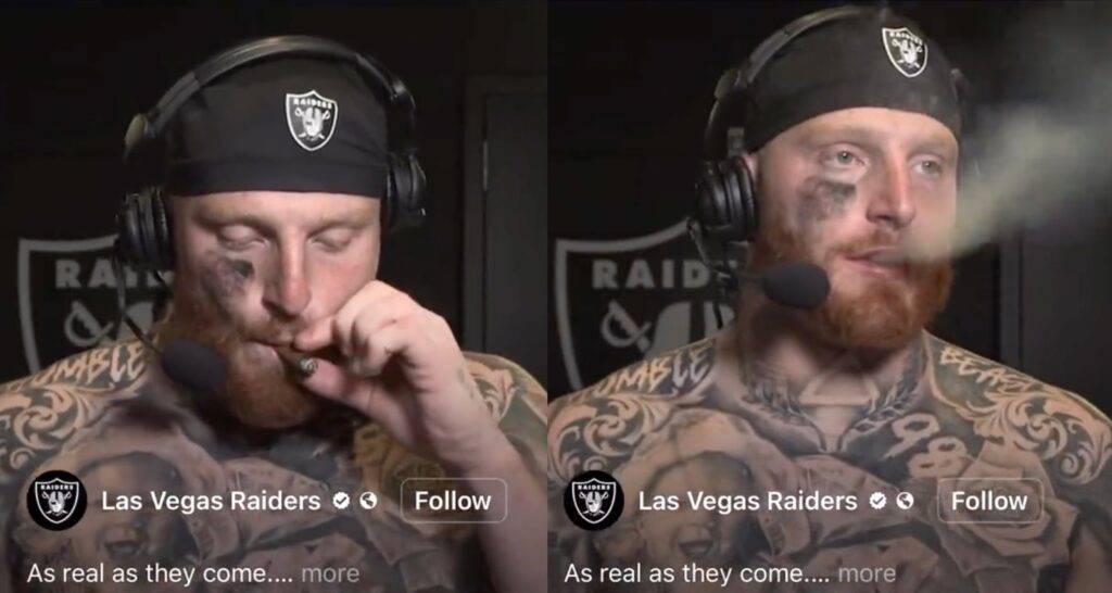 Fans Are Convinced Raiders Maxx Crosby Was Smoking A Blunt During TV Interview VIDEO